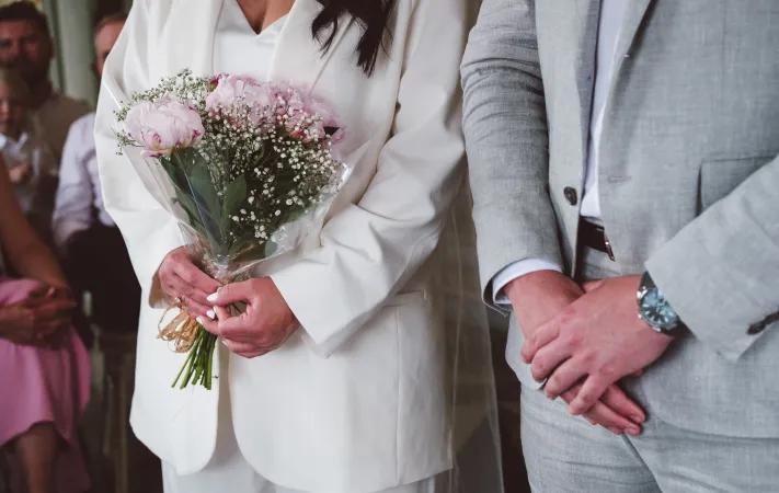 Couple getting married