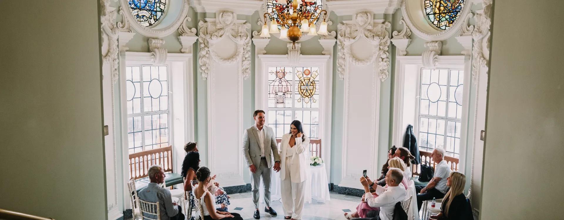 Ceremony in Lambeth Town Hall Circular Hall